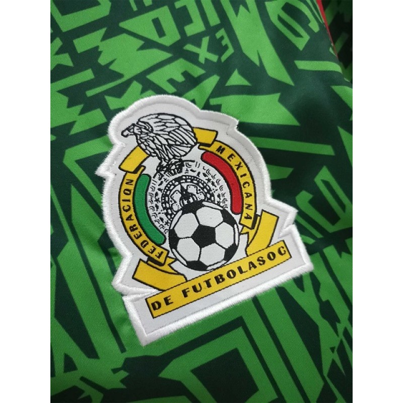 Mexico 1994 World Cup Home Green Soccer Jersey